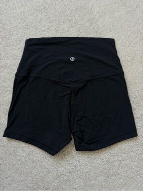 lululemon athletica Black High-Waist Workout Shorts